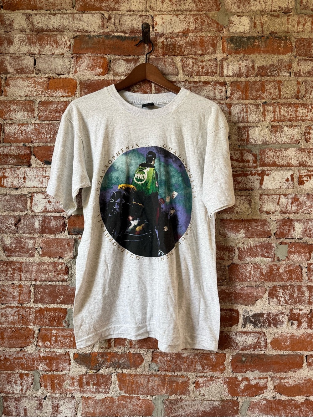 The Who Quadrophenia 1996 North American Tour Gray T-Shirt Size M Vintage